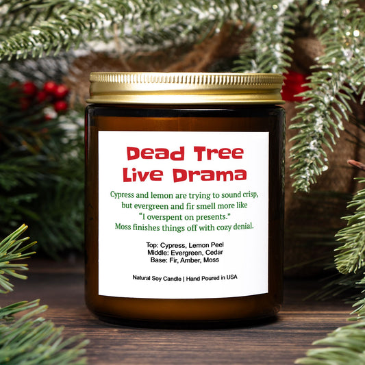 Dead Tree, Live Drama Soy Christmas Candle