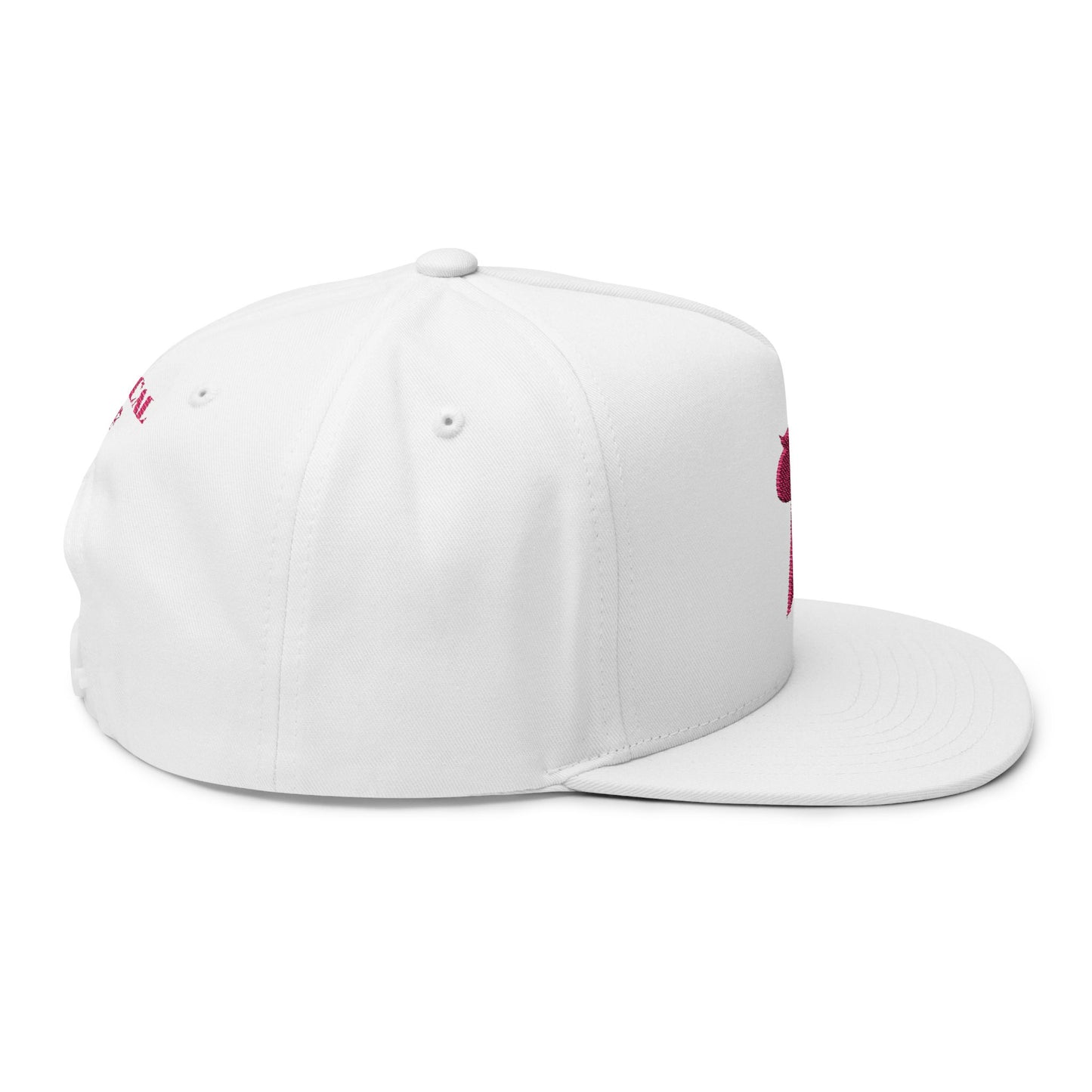 Unicorn Silhouette Flat Bill Cap Embroidered "Magical AF" Snapback