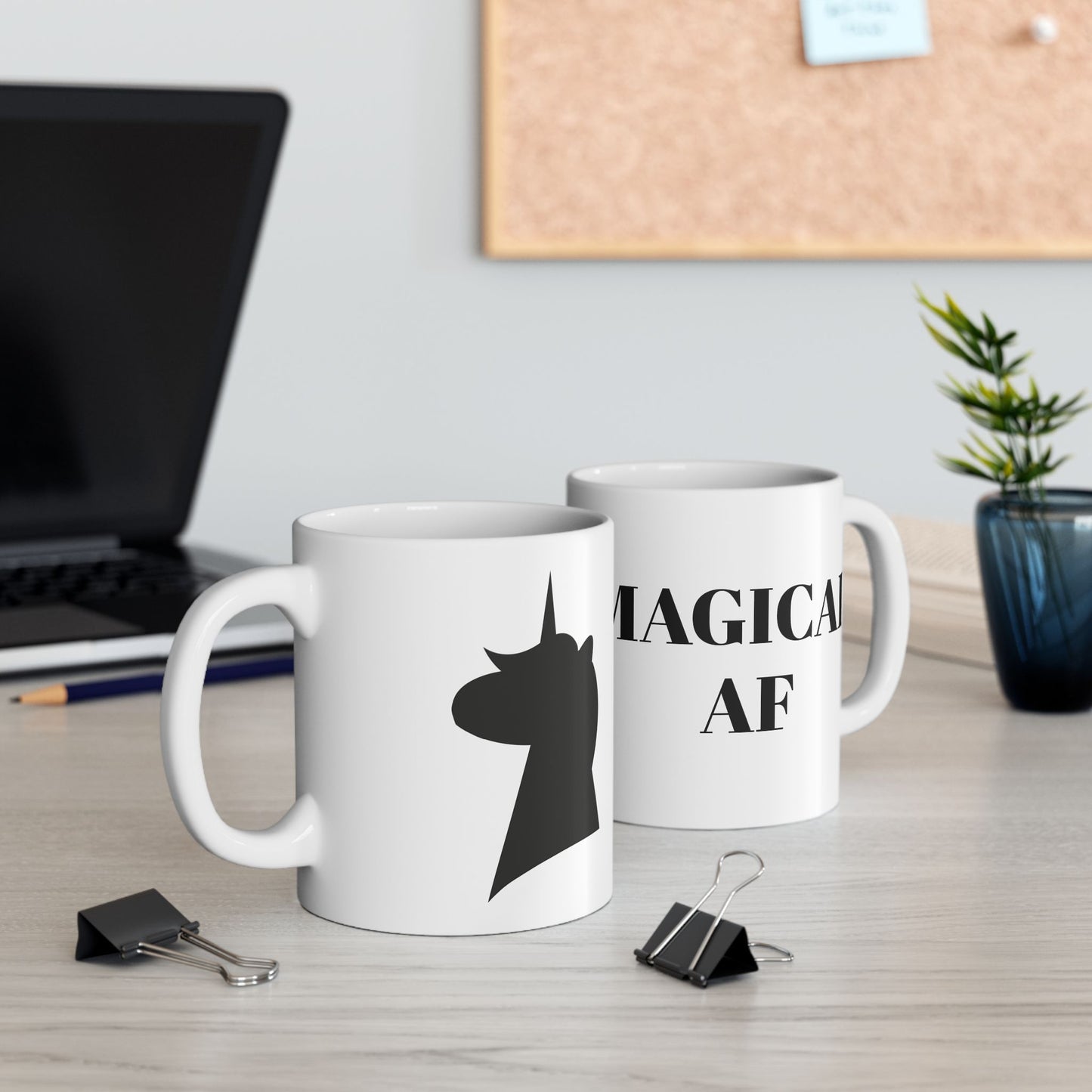 Magical AF Unicorn Ceramic Mug - (11oz, 15oz)