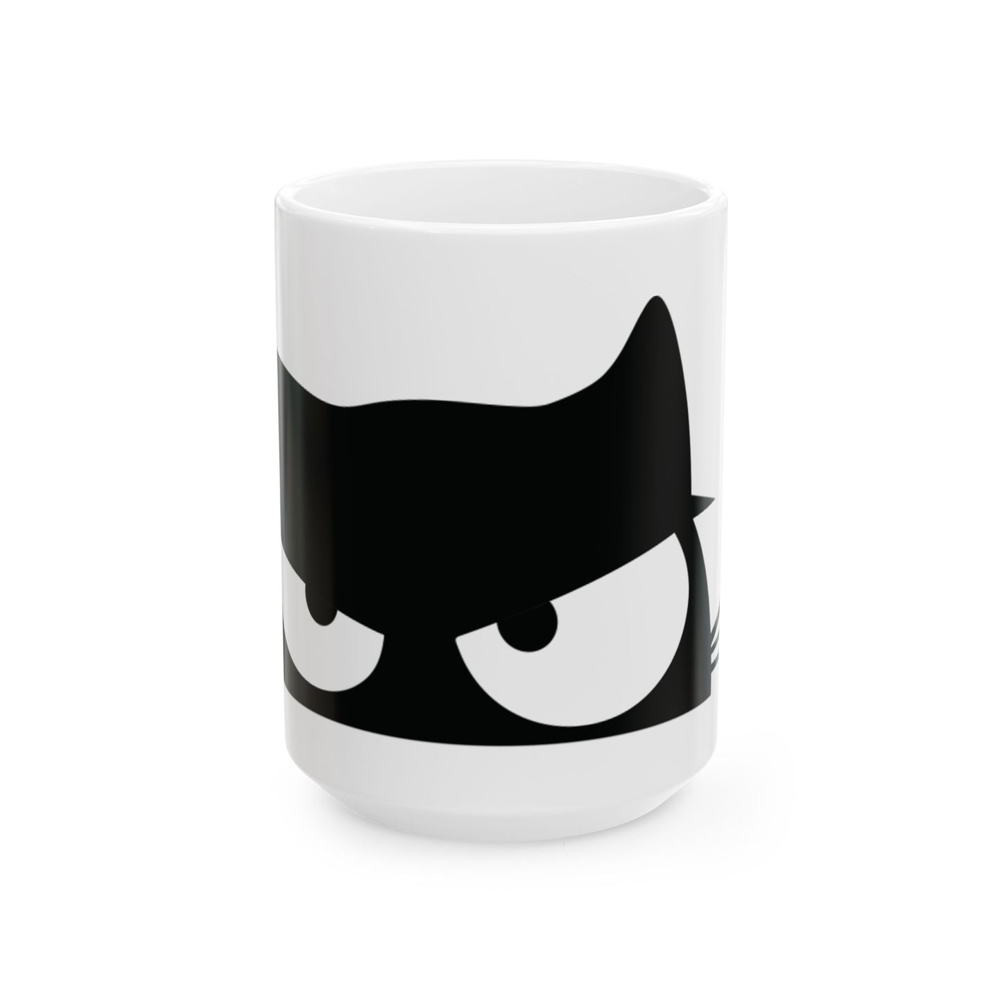 Fierce Feline Ceramic Mug - Black Cat Design (11oz, 15oz)