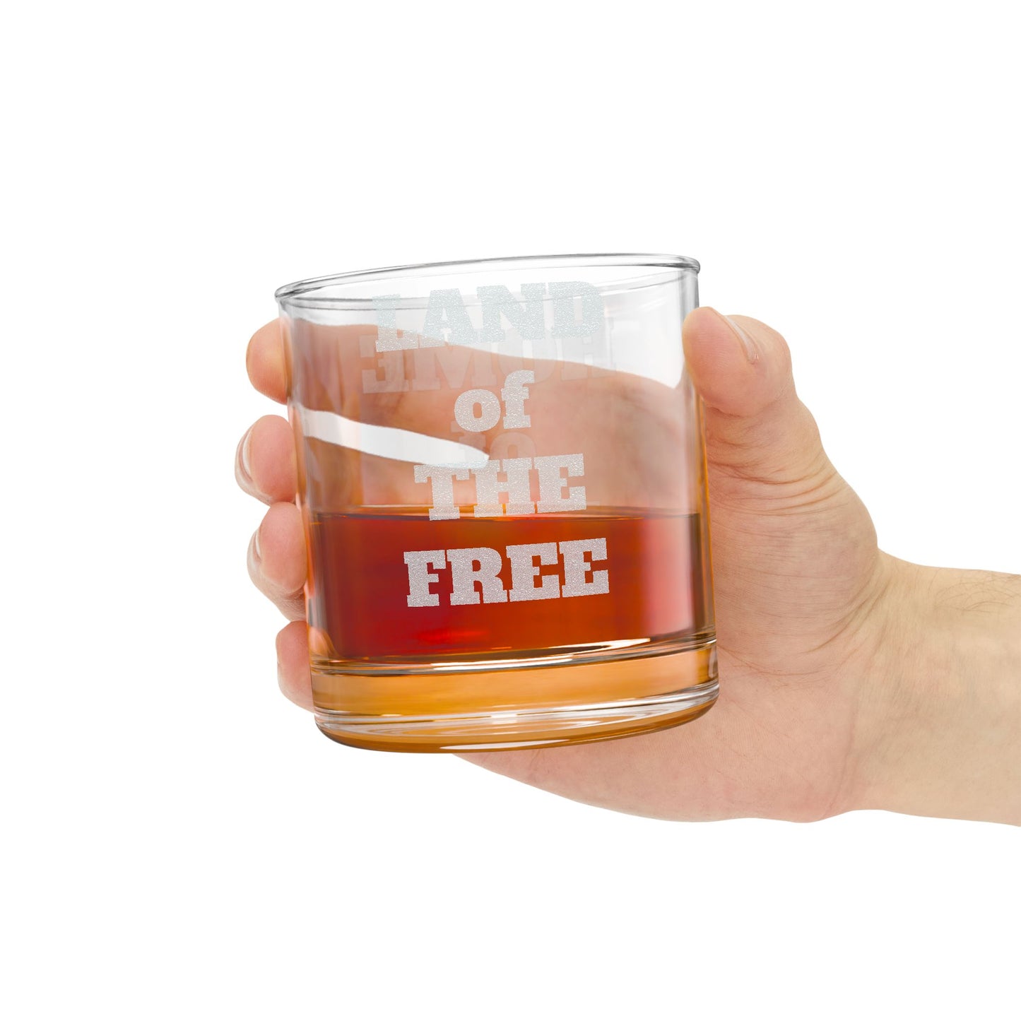Engraved Whiskey Glass - Land of the Free Home of FAFO - 10.5oz