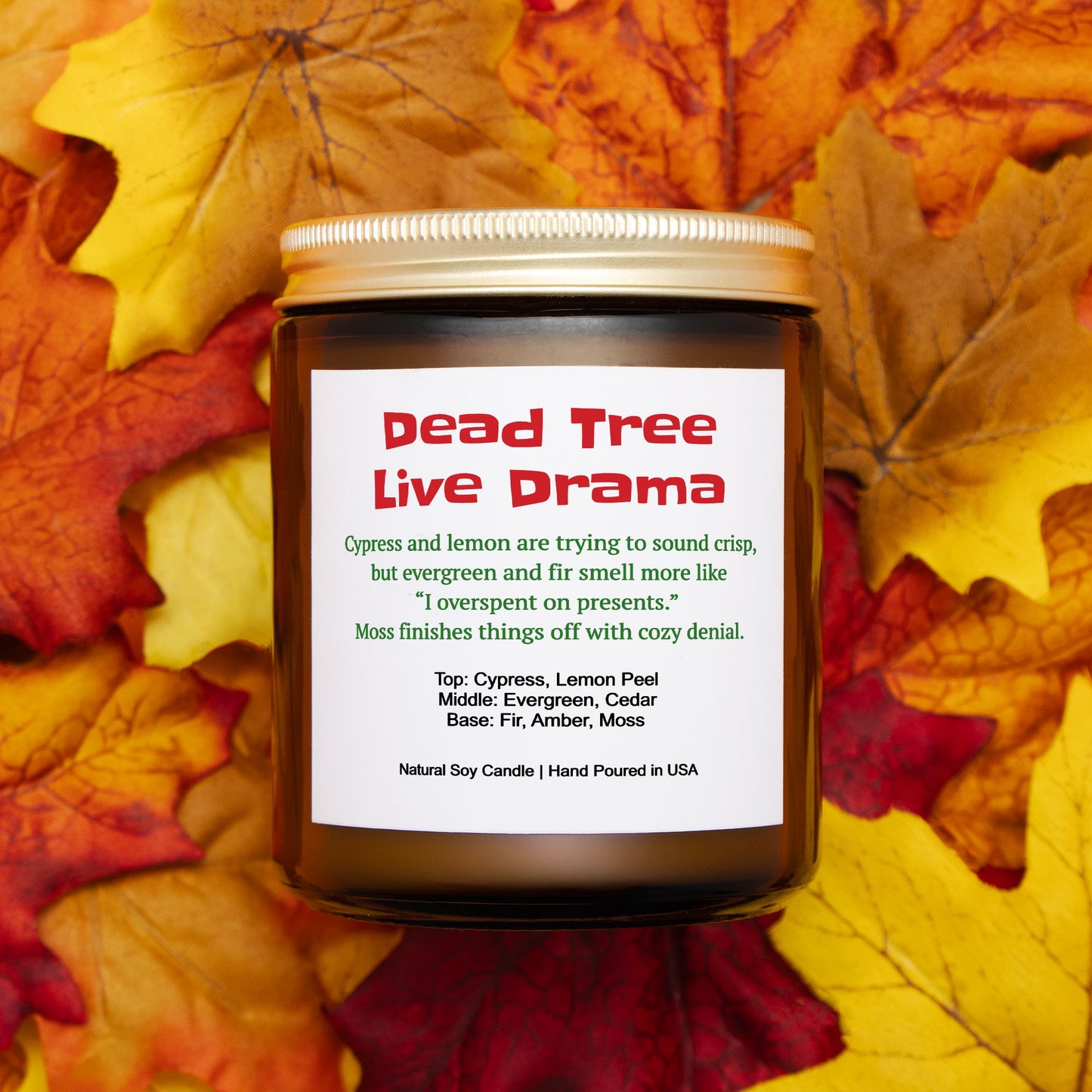 Dead Tree, Live Drama Soy Christmas Candle