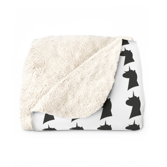Cozy Magical AF Unicorn Sherpa Fleece Blanket