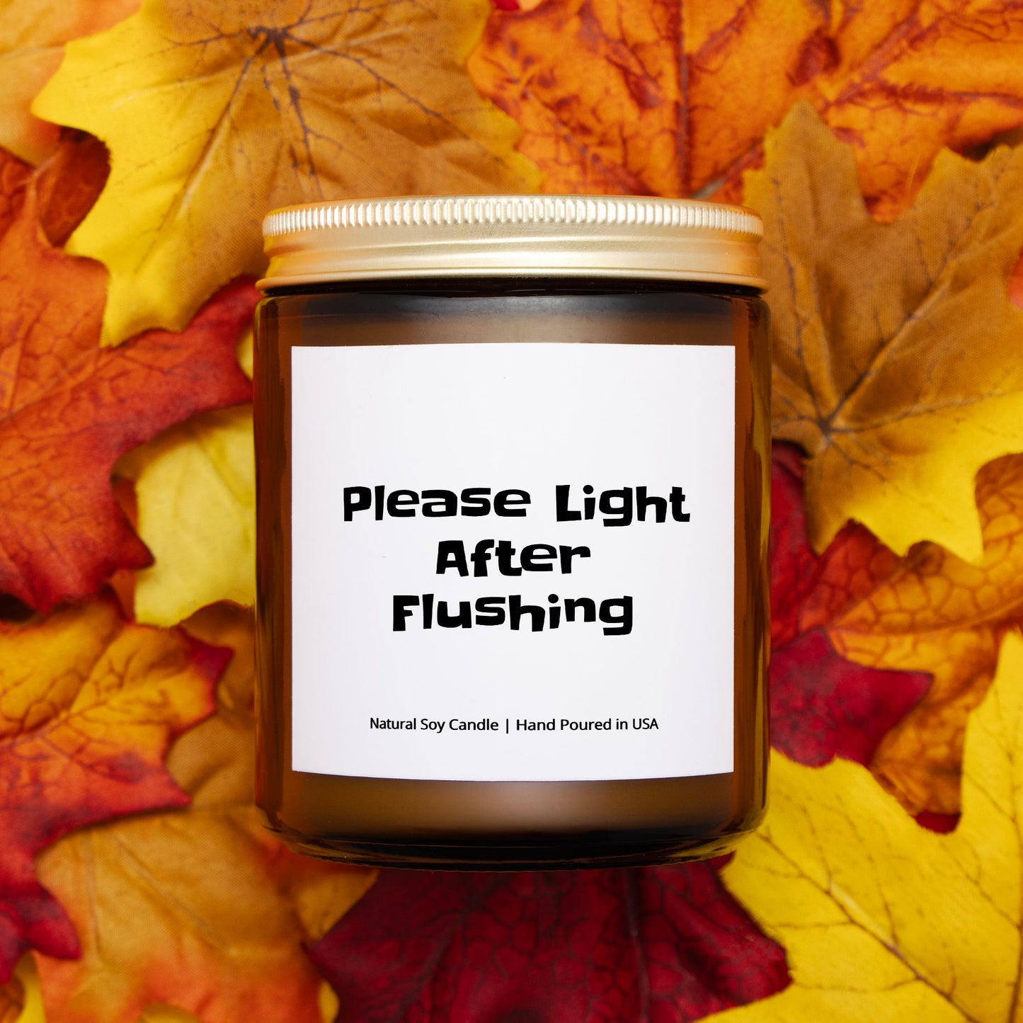 Please Light After Flushing Soy Candle, Funny, Gift, Birthday Gift, Friend Gift, Bathroom