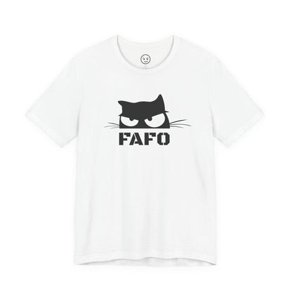 Stylish FAFO Sarcastic Feline Tee for Edgy Enthusiasts