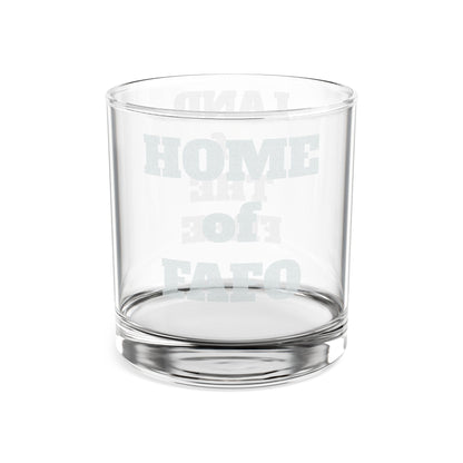 Engraved Whiskey Glass - Land of the Free Home of FAFO - 10.5oz