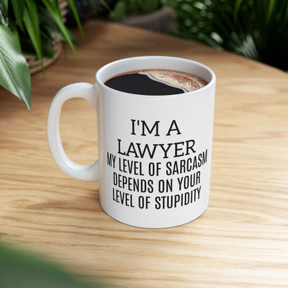 Lawyer Fuel: Powered by Caffeine and Other People’s Bad Decisions Ceramic Mug - (11oz, 15oz)