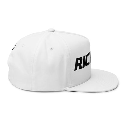 Rich AF Embroidered Flat Bill Cap Because Subtlety is for the Broke