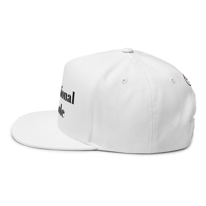 Professional Asshole Embroidered Flat Bill Cap Because Amateurs Just Waste Everyone’s Time