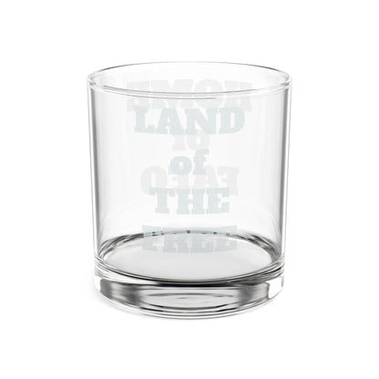 Engraved Whiskey Glass - Land of the Free Home of FAFO - 10.5oz