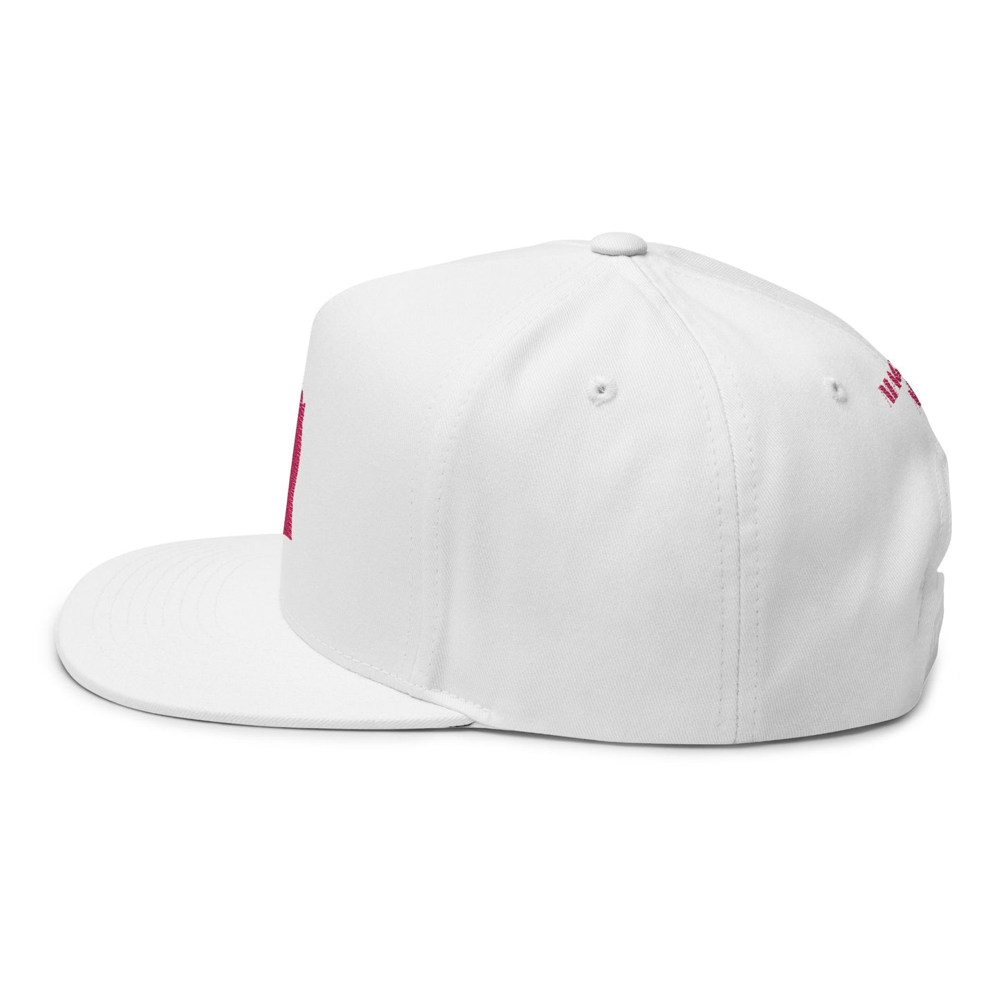 Unicorn Silhouette Flat Bill Cap Embroidered "Magical AF" Snapback