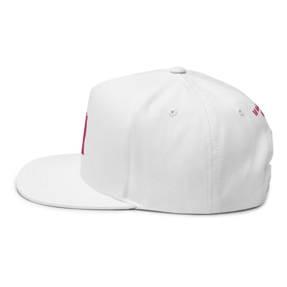 Unicorn Silhouette Flat Bill Cap Embroidered "Magical AF" Snapback